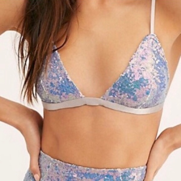 For Love And Lemons Other - For Love & Lemons NWT Cosmo Sequin Bra, Small